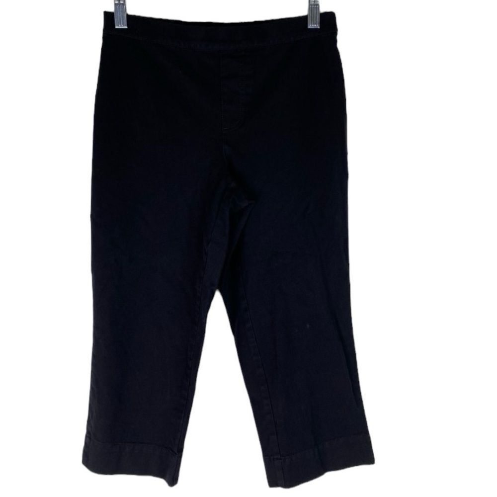 Isaac Mizrahi Capri Pants Women’s Black Petite Pull On Casual Stretch 6P